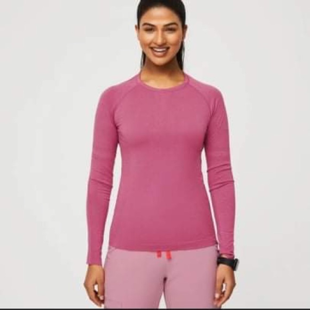 NWT: FIGS Salta  Under-scrub Heather Rouge